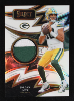 Jordan Love 2024 Select Sparks Materials Prizm White #25 #19/75 at PristineAuction.com