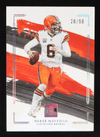 Baker Mayfield 2021 Panini Impeccable Silver #22 #20/50 at PristineAuction.com