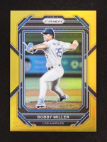 Bobby Miller 2023 Panini Prizm Prizms Gold #154 #10/10 RC at PristineAuction.com