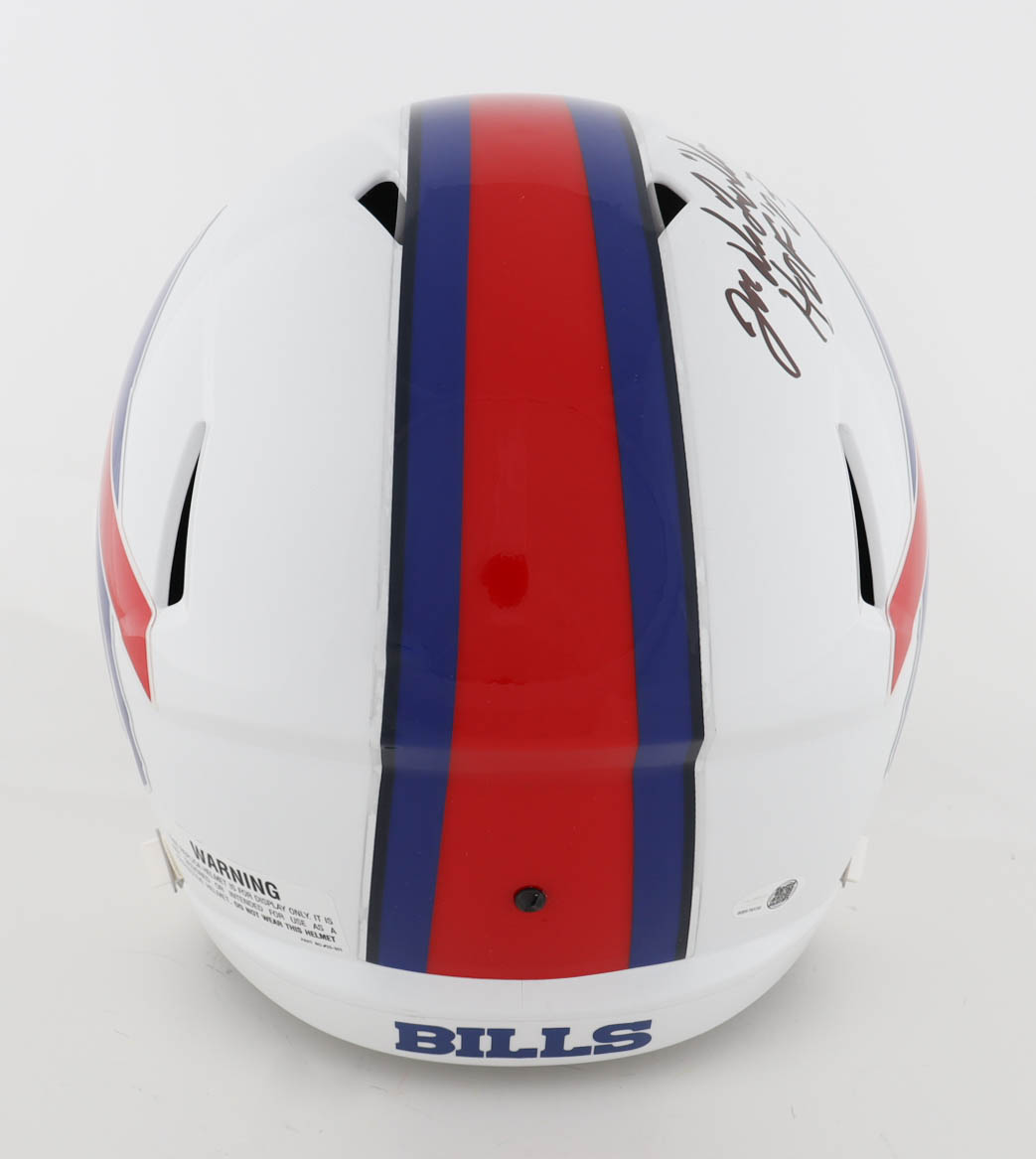 Joe DeLamielleure Signed Bills Full-Size Speed Helmet Inscribed "HOF 03" (JSA) at PristineAuction.com Joe DeLamielleure Signed Bills Full-Size Speed Helmet Inscribed "HOF 03" (JSA) at PristineAuction.com