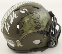 Rob Gronkowski Signed Buccaneers Salute to Service Speed Mini Helmet (JSA) at PristineAuction.com