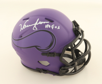 Warren Moon Signed Vikings Rave Alternate Speed Mini Helmet (Beckett) at PristineAuction.com