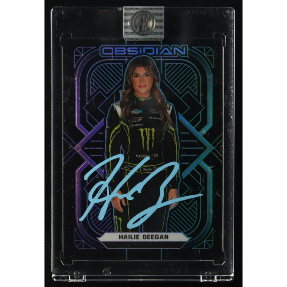 Hailie Deegan Signed 2023 Panini Chronicles Obsidian #6 (Deegan) at PristineAuction.com
