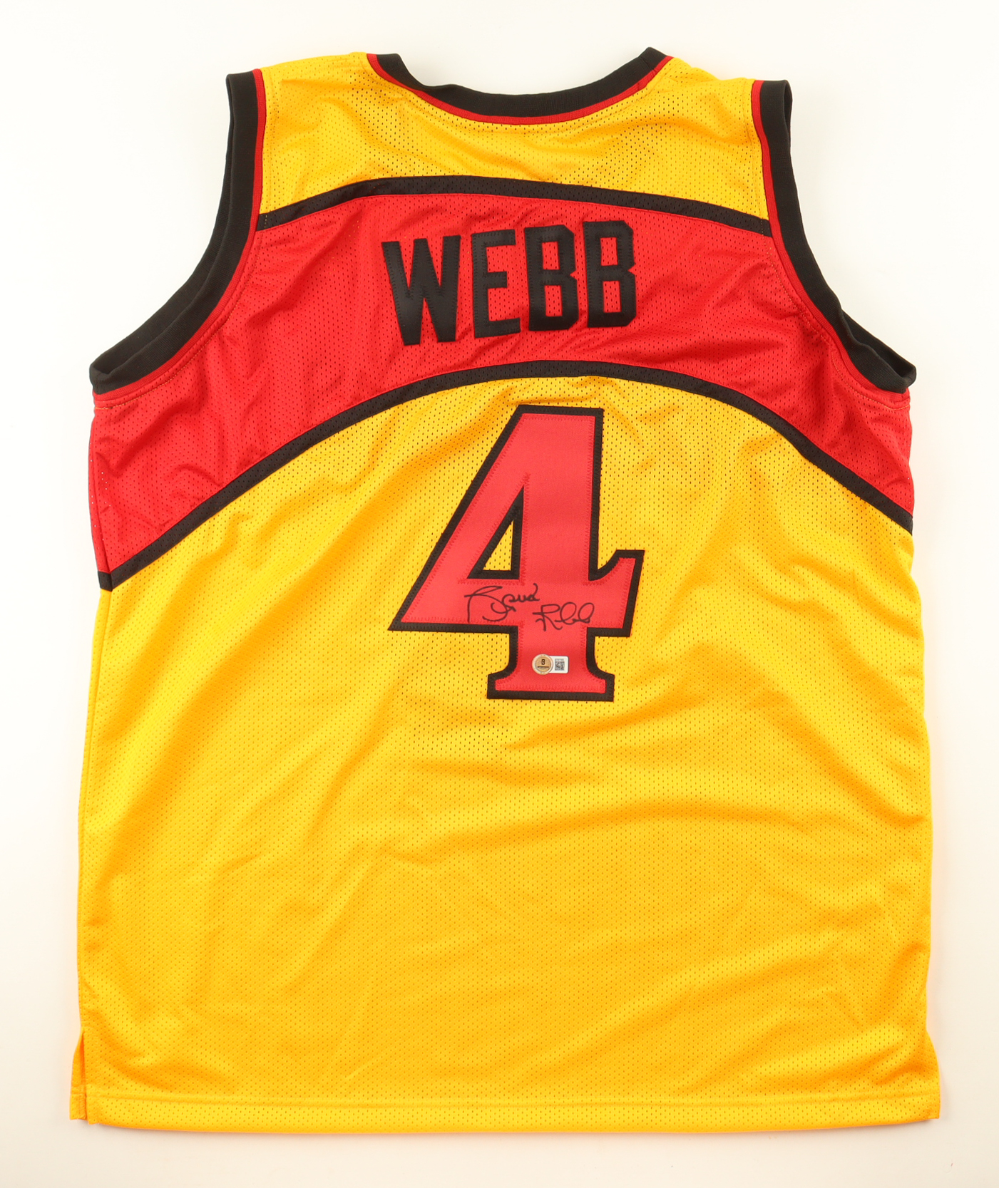 Spud Webb Signed Jersey (Beckett) at PristineAuction.com Spud Webb Signed Jersey (Beckett) at PristineAuction.com