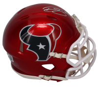 Dalton Schultz Signed Texans Flash Alternate Speed Mini Helmet (Beckett) at PristineAuction.com