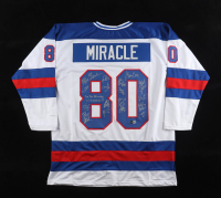 1980 Team USA | "Miracle on Ice" | Jersey Signed by (18) with Mike Eruzione, Jim Craig, Mark Johnson, Neal Broten & Inscribed "Do you Believe in Miracles?" (Beckett) at PristineAuction.com