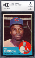 Lou Brock 1963 Topps #472 (BCCG 8) at PristineAuction.com