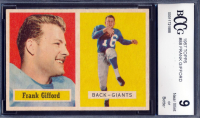 Frank Gifford 1957 Topps #88 (BCCG 9) at PristineAuction.com