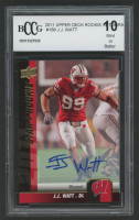 J.J. Watt 2011 Upper Deck Rookie Autographs #188 RC (BCCG 10) at PristineAuction.com
