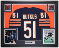 Dick Butkus Signed Custom Framed Jersey Display Inscribed "HOF 79" (Beckett) at PristineAuction.com