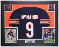 Jim McMahon Signed Custom Framed Jersey Display (Beckett) at PristineAuction.com