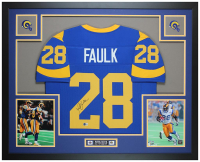 Marshall Faulk Signed Custom Framed Jersey Display (Beckett) at PristineAuction.com