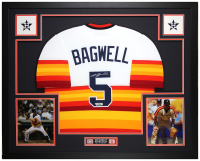 Jeff Bagwell Signed Astros Custom Framed Nike Jersey Display (Fanatics) at PristineAuction.com
