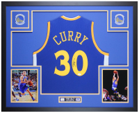 Stephen Curry Signed Custom Framed Jersey Display (JSA) at PristineAuction.com