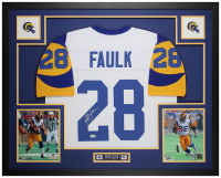Marshall Faulk Signed Custom Framed Jersey Display (Beckett) at PristineAuction.com
