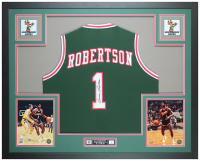 Oscar Robertson Signed Custom Framed Jersey Display (JSA) at PristineAuction.com