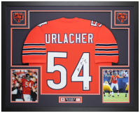 Brian Urlacher Signed Custom Framed Jersey Display Inscribed "HOF 18" (Beckett) at PristineAuction.com