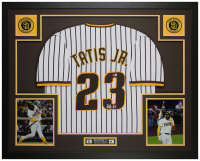 Fernando Tatis Jr. Signed Custom Framed Jersey Display (Beckett) at PristineAuction.com