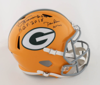 Jerry Kramer & Dave Robinson Signed Packers Full-Size Speed Helmet Inscribed "H.O.F. 2018" & "HOF 2013" (JSA) at PristineAuction.com