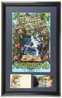 Disneyland "Jungle Cruise" Custom Framed Poster Print Display With Vintage Souvenir Photo Portfolio and Retired Jungle Cruise Vintage Postcard at PristineAuction.com