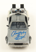 Christopher Lloyd Signed "Back to the Future Part 2" DeLorean Time Machine 1:24 Scale Die-Cast Car (Beckett) at PristineAuction.com