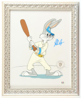 Nolan Ryan Signed "Looney Tunes" Custom Framed Original Film Cel Display (PSA) at PristineAuction.com
