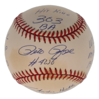 Pete Rose Signed LE ONL Baseball with Multiple Career Stat Inscriptions (PSA) at PristineAuction.com