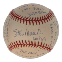 Stan Musial Signed LE ONL Baseball with Multiple Career Stat Inscriptions (PSA) at PristineAuction.com