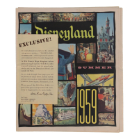 Summer 1959 Disneyland Hills Bros. Coffee 11x13 Vintage Booklet at PristineAuction.com