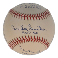 Duke Snider Signed LE ONL Baseball with Multiple Career Stat Inscriptions (PSA) at PristineAuction.com