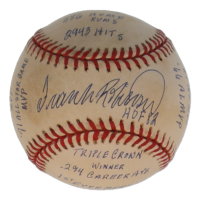 Frank Robinson Signed LE OAL Baseball with Multiple Career Stat Inscriptions (PSA) at PristineAuction.com