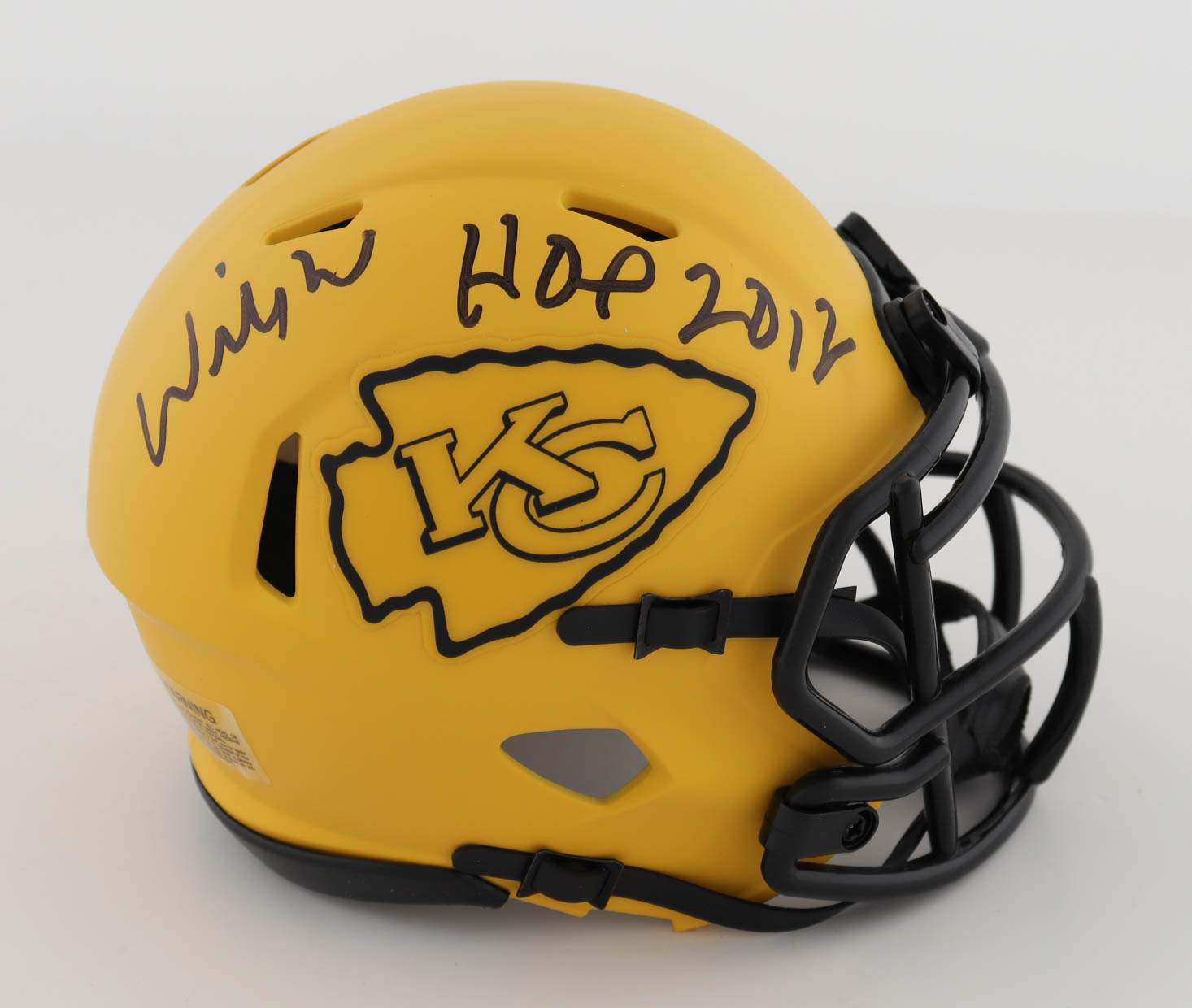 Willie Roaf & Emmitt Thomas Signed Chiefs Rave Alternate Speed Mini Helmet Inscribed "HOF 2012" & "HOF 08" (JSA) at PristineAuction.com Willie Roaf & Emmitt Thomas Signed Chiefs Rave Alternate Speed Mini Helmet Inscribed "HOF 2012" & "HOF 08" (JSA) at PristineAuction.com