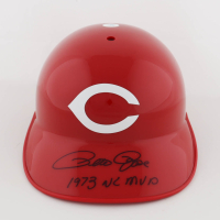 Pete Rose Signed Reds Baseball Helmet Inscribed "1973 NL MVP" (JSA) at PristineAuction.com