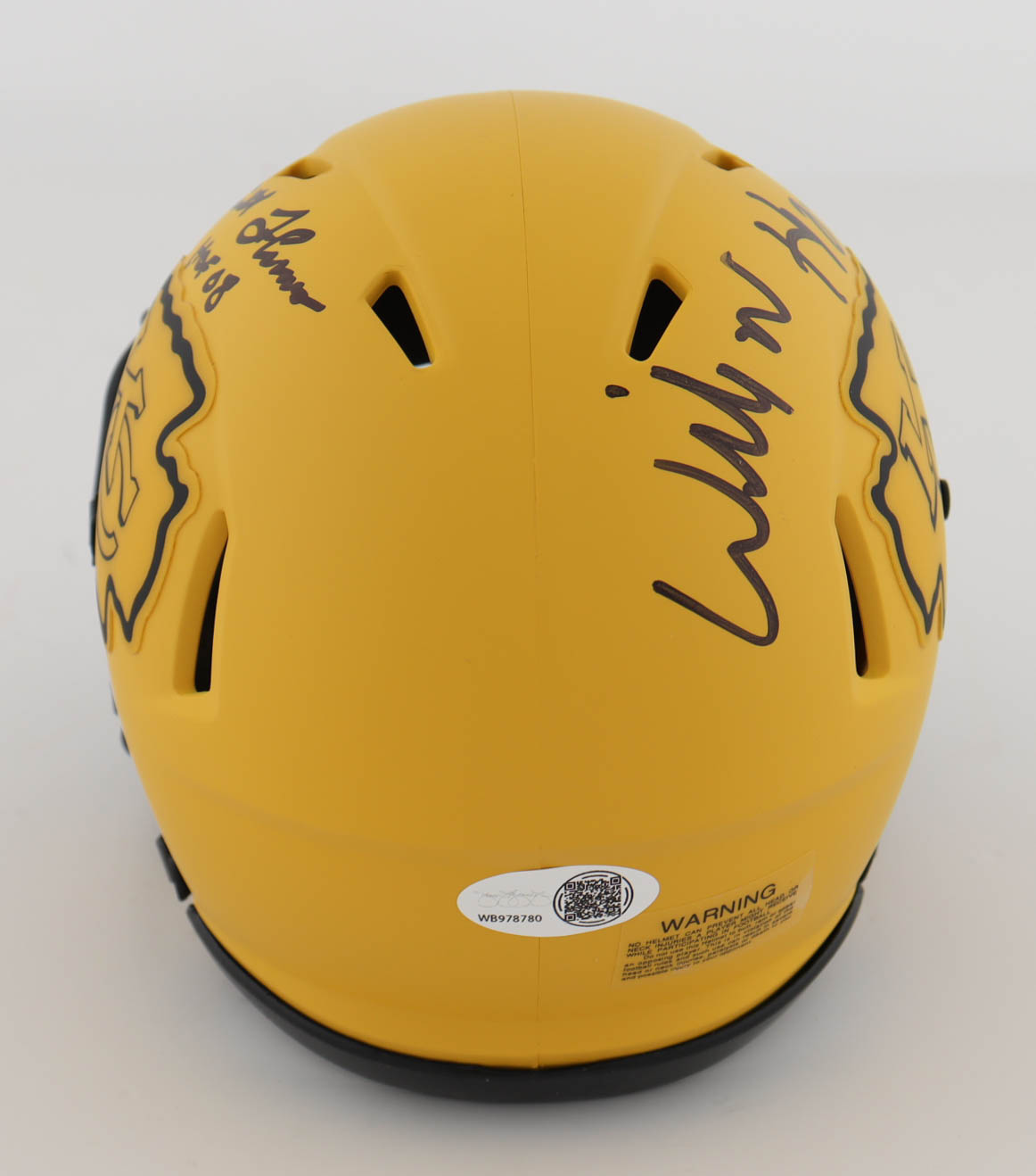 Willie Roaf & Emmitt Thomas Signed Chiefs Rave Alternate Speed Mini Helmet Inscribed "HOF 2012" & "HOF 08" (JSA) at PristineAuction.com Willie Roaf & Emmitt Thomas Signed Chiefs Rave Alternate Speed Mini Helmet Inscribed "HOF 2012" & "HOF 08" (JSA) at PristineAuction.com