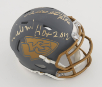 Willie Roaf, Will Shields & Emmitt Thomas Signed Chiefs Slate Alternate Speed Mini Helmet Inscribed "HOF 2012", "HOF 15" & "HOF 08" (JSA) at PristineAuction.com