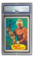 Hulk Hogan Signed 1985 Topps WWF #16 (PSA) at PristineAuction.com