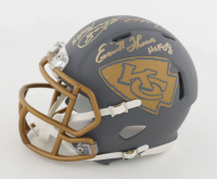 Will Shields & Emmitt Thomas Signed Chiefs Slate Alternate Speed Mini Helmet Inscribed "HOF 15" & "HOF 08" (JSA) at PristineAuction.com