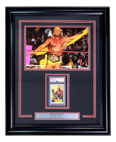 Hulk Hogan Signed WWE Custom Framed 1985 Topps #1 Reprint (PSA | Auto 10) at PristineAuction.com