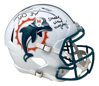 Ricky Williams Signed Dolphins Full-Size Throwback Alternate Speed Helmet Inscribed "Smoke Weed Everyday" (Beckett) at PristineAuction.com