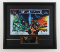 1979 "Star Wars Episode VI: Return of the Jedi" Custom Framed Print Display with Original 1979 Film Cel with Hologram at PristineAuction.com