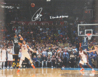 Steph Curry Signed 16x20 Photo Inscribed "I Can Do All Things" (JSA) at PristineAuction.com