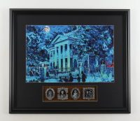 Disney's Haunted Mansion Custom Framed Art Print Display with (4) Character Emblems at PristineAuction.com