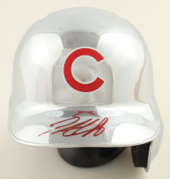 Pete Crow-Armstrong Signed Cubs Chrome Mini Batting Helmet (Beckett) at PristineAuction.com