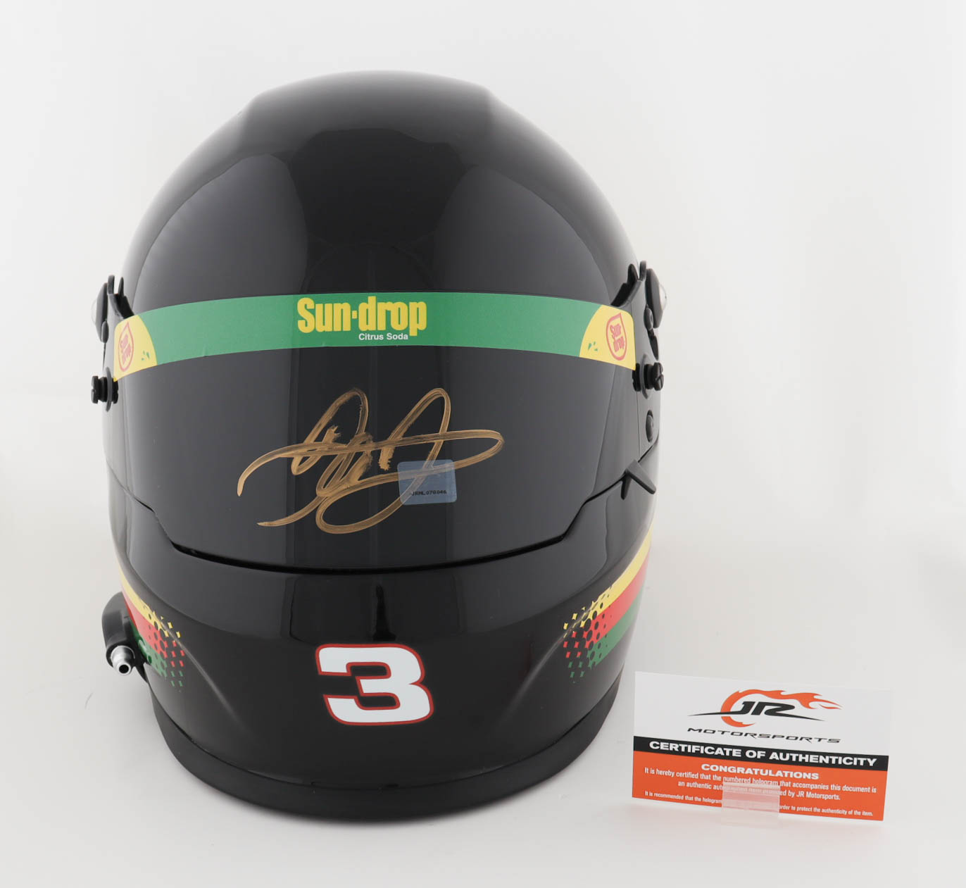 Dale Earnhardt Jr. Signed NASCAR Sun Drop Full-Size Helmet (Dale Jr.) at PristineAuction.com Dale Earnhardt Jr. Signed NASCAR Sun Drop Full-Size Helmet (Dale Jr.) at PristineAuction.com