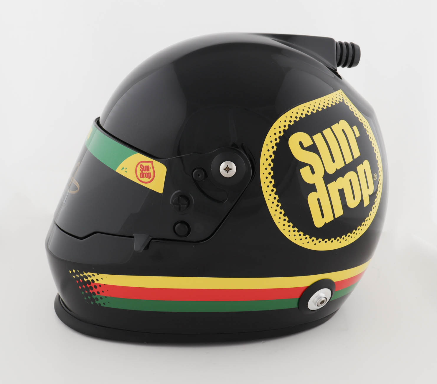 Dale Earnhardt Jr. Signed NASCAR Sun Drop Full-Size Helmet (Dale Jr.) at PristineAuction.com Dale Earnhardt Jr. Signed NASCAR Sun Drop Full-Size Helmet (Dale Jr.) at PristineAuction.com