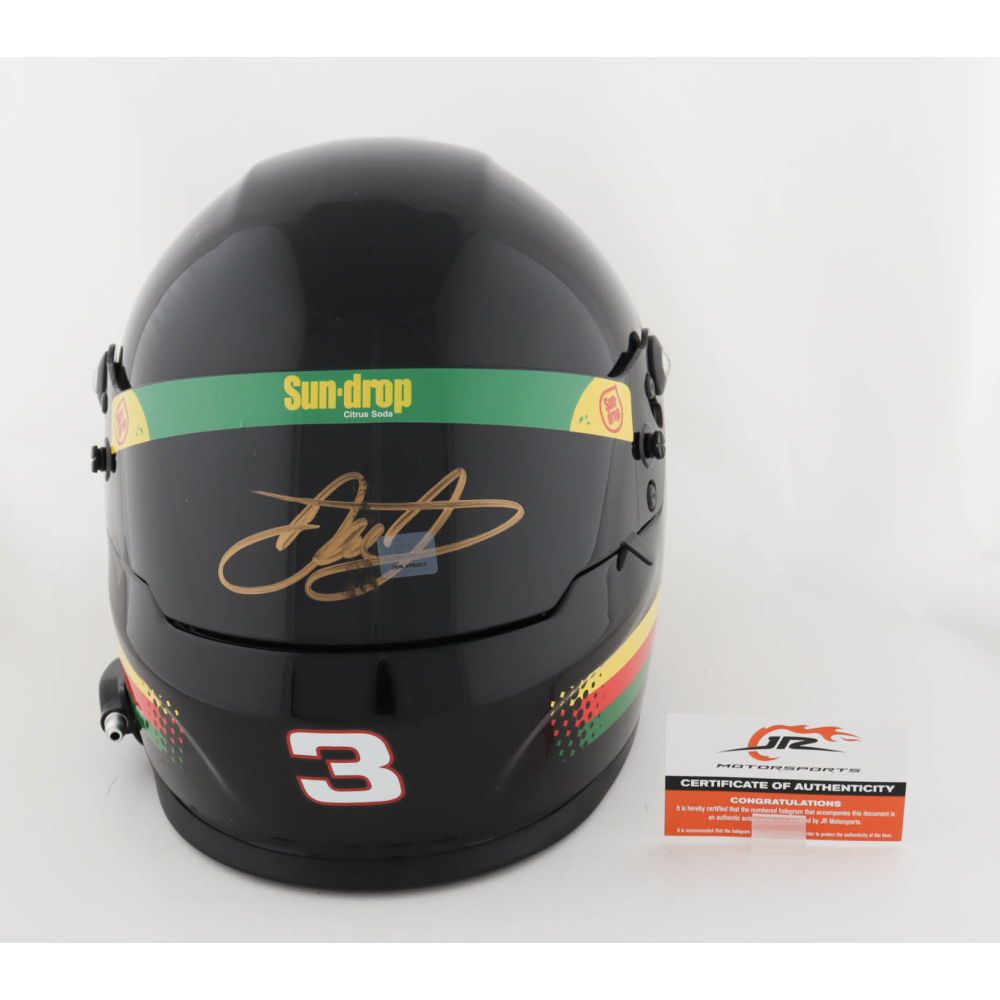 Dale Earnhardt Jr. Signed NASCAR Sun Drop Full-Size Helmet (Dale Jr ...