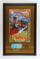 Disney's Disneyland Railroad Custom Framed Photo Display with Post Card & Ride Pin at PristineAuction.com