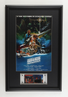 1980 "Star Wars: The Empire Strikes Back" Custom Framed Print Display with Original 1980 Film Cell with Hologram at PristineAuction.com