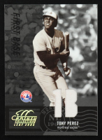 Tony Perez 2005 Leaf Century Material Fabric Position #23 JSY #110/250 at PristineAuction.com