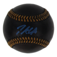 Pete Crow-Armstrong Signed OML Black Leather Baseball (Beckett) at PristineAuction.com